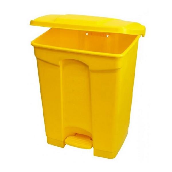 87-litre-Yellow-Plastic-Pedal-Bin-