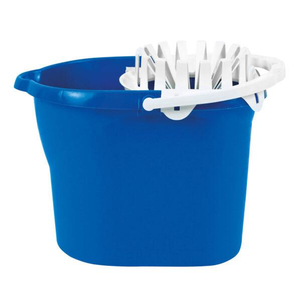 Budget-Plastic-Mop-Bucket---Wringer---Blue-