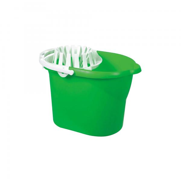 Budget-Plastic-Mop-Bucket---Wringer---Green