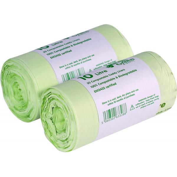 Small Compostable Caddy Liners 10L