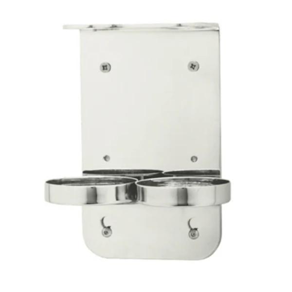 Stainless-Steel-Double-300ml-Bottle-Holder-Wall-Mounted